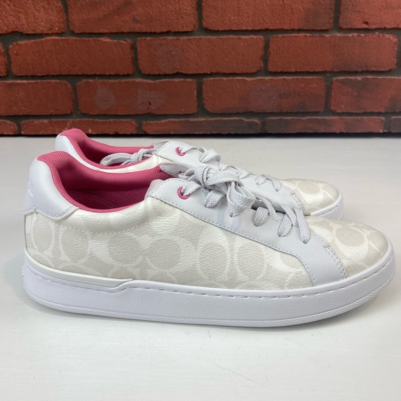 Coach Clip Low Top Sneaker In Signature Canvas Size‎ 9B - Picture 3 of 6